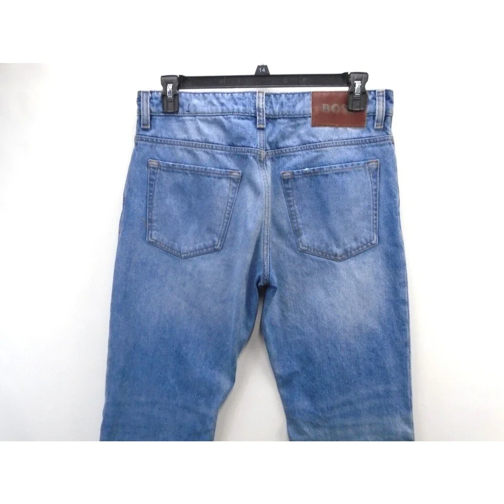 Hugo Boss R.E Maine Jeans Mens Size 34x32 Regular Fit Stretch Denim Blue - Picture 9 of 13